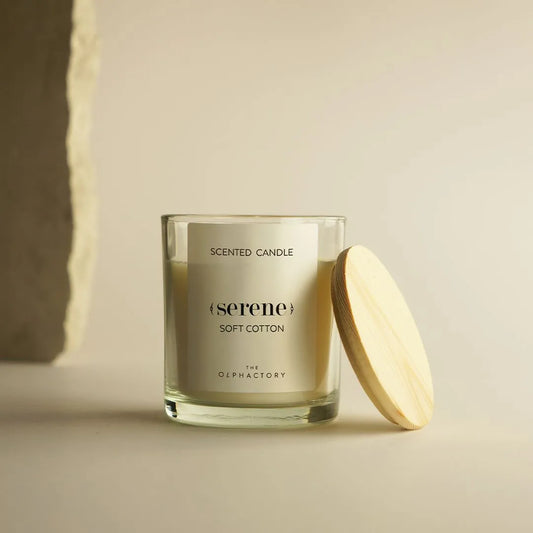 THE OLPHACTORY Duftkerze Serene - Soft Cotton