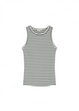 Lade das Bild in den Galerie-Viewer, CLUB L'AVENIR Rib Top Lotus'CL Stripe Black
