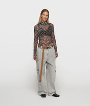 Lade das Bild in den Galerie-Viewer, 10DAYS AMSTERDAM Mesh Long Sleeve Leopard