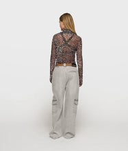 Lade das Bild in den Galerie-Viewer, 10DAYS AMSTERDAM Mesh Long Sleeve Leopard
