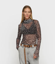 Lade das Bild in den Galerie-Viewer, 10DAYS AMSTERDAM Mesh Long Sleeve Leopard