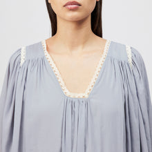 Lade das Bild in den Galerie-Viewer, DRYKORN Vareen Babydoll-Tunika-Kleid Bleu