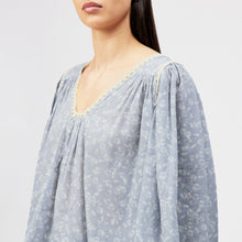 Lade das Bild in den Galerie-Viewer, DRYKORN Babydoll-Tunika-Bluse Bleu