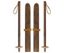 Lade das Bild in den Galerie-Viewer, MAILEG Ski und Skistöcke für große Schwester & Bruder