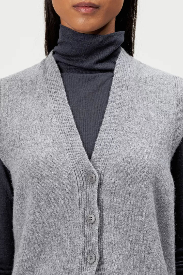 DRYKORN Strickweste Abalia Grey