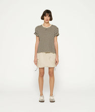 Lade das Bild in den Galerie-Viewer, 10DAYS AMSTERDAM Thick Cotton Tee Stripes Safari/Black