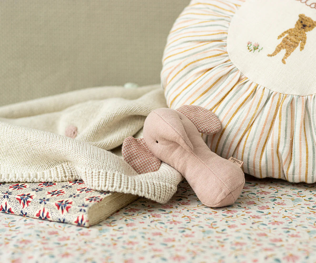 MAILEG Lullaby Friends Rassel Elefant Rose
