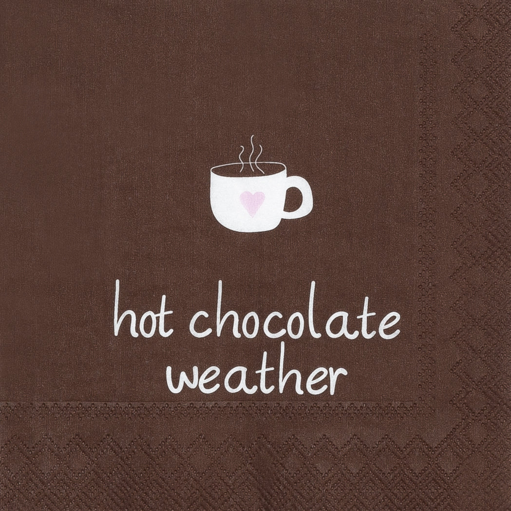 RAEDER DESIGN Cocktailservietten Hot Chocolate Weather