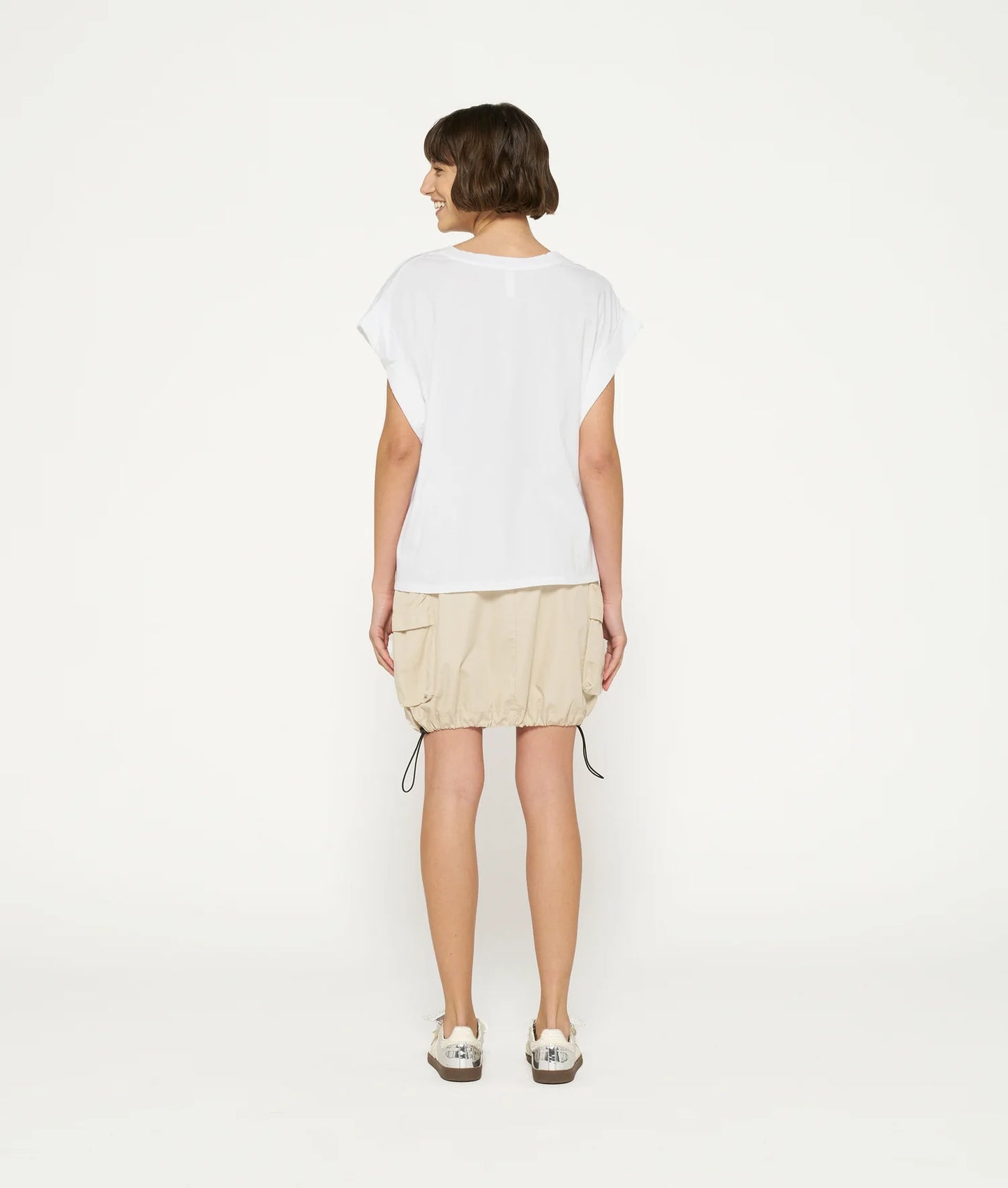 10DAYS AMSTERDAM Wide Jersey Tee White