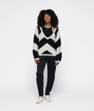Lade das Bild in den Galerie-Viewer, 10 DAYS AMSTERDAM Soft V-Neck Sweater Stripe