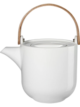 Lade das Bild in den Galerie-Viewer, ASA SELECTION Teekanne mit Holzgriff Weiss