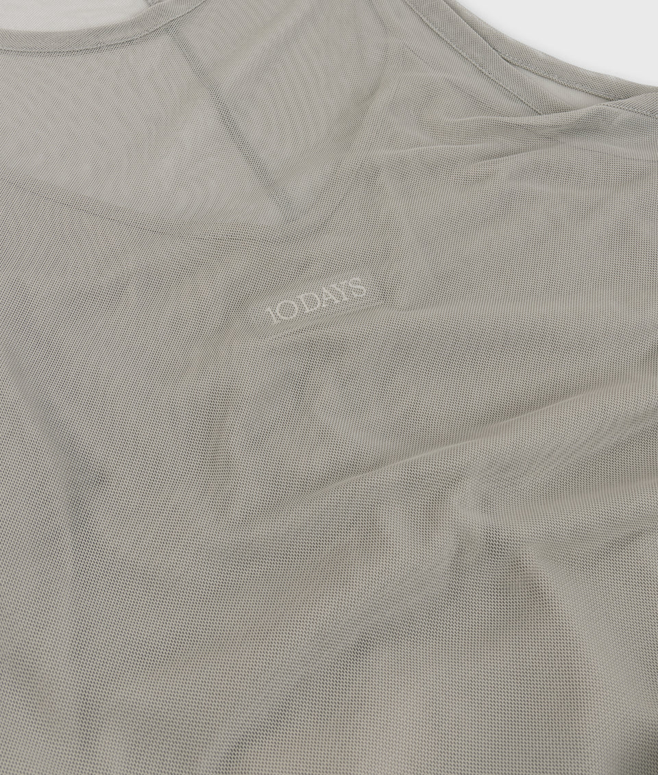 10DAYS AMSTERDAM Mesh Dress - Fog