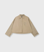 Lade das Bild in den Galerie-Viewer, 10DAYS AMSTERDAM Oversized Cropped Shirt Earth