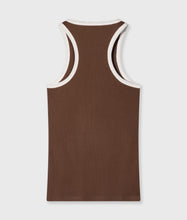 Lade das Bild in den Galerie-Viewer, 10DAYS AMSTERDAM Tank Top Rib Kontrast Truffle