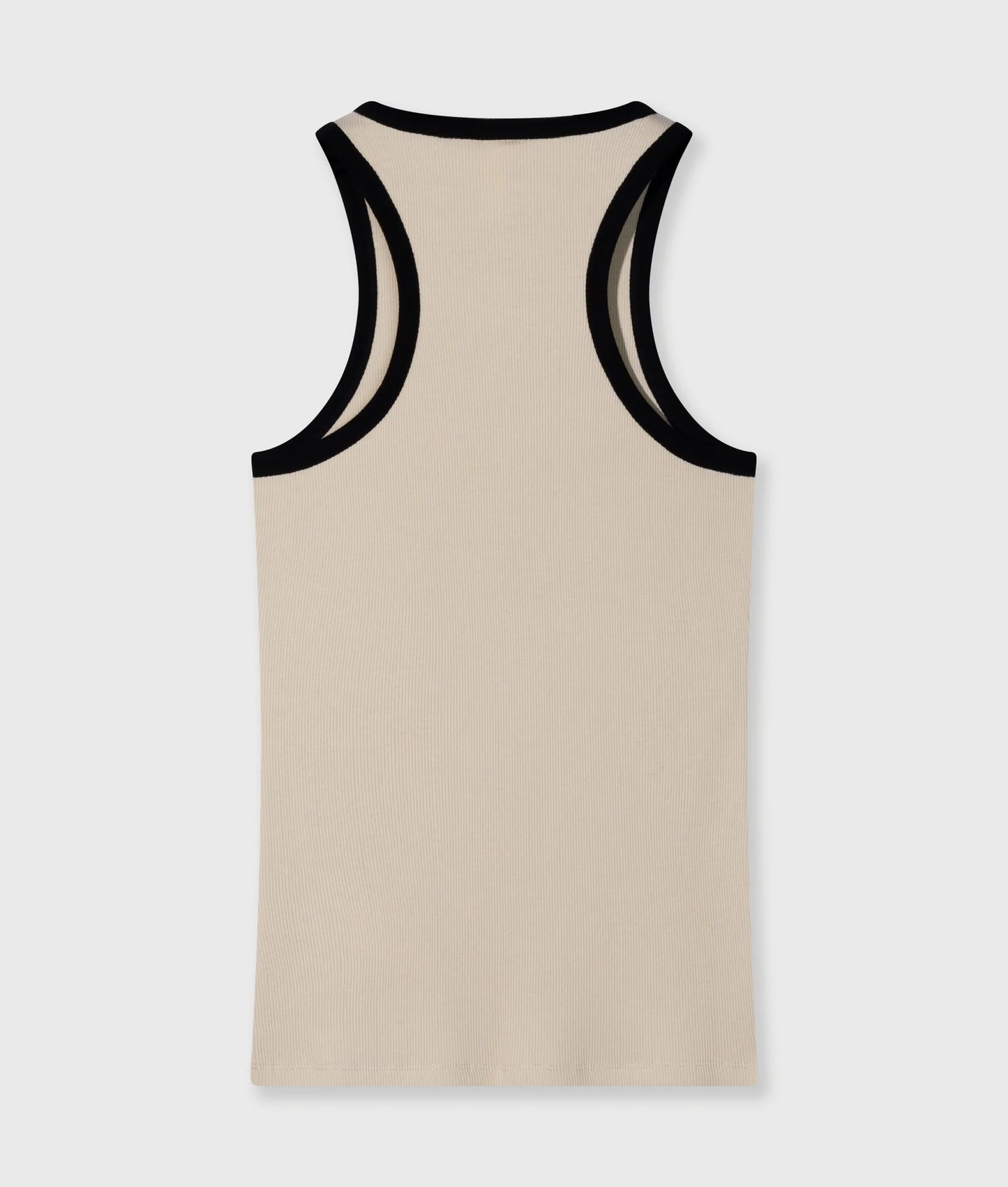 10DAYS AMSTERDAM Tank Top Rib Kontrast Light Earth