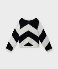 Lade das Bild in den Galerie-Viewer, 10 DAYS AMSTERDAM Soft V-Neck Sweater Stripe