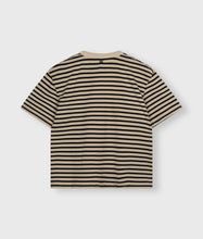 Lade das Bild in den Galerie-Viewer, 10DAYS AMSTERDAM Thick Cotton Tee Stripes Safari/Black