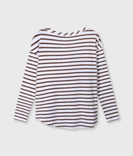 Lade das Bild in den Galerie-Viewer, 10DAYS AMSTERDAM Long Sleeve Tee Stripes White/ Dark Truffle