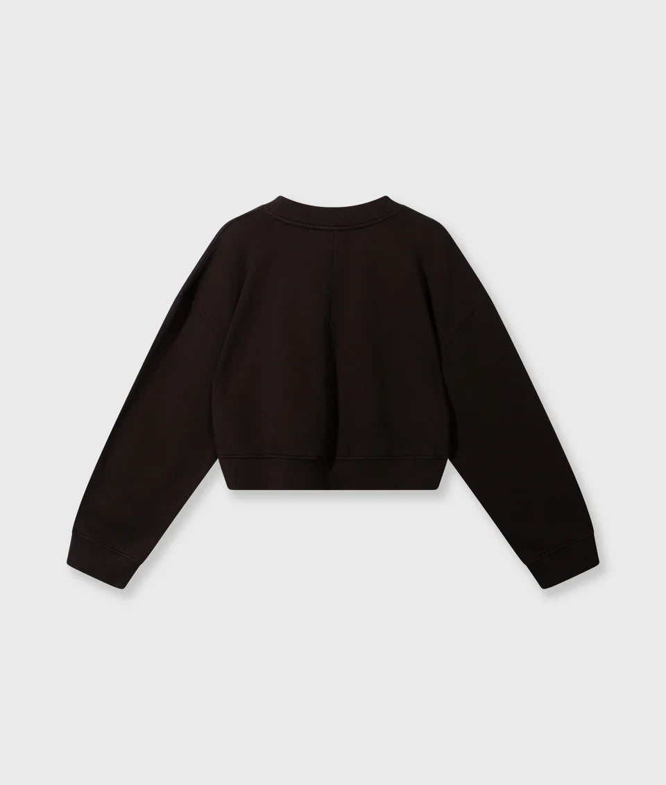 10DAYS AMSTERDAM Cropped Sweater Chocolate