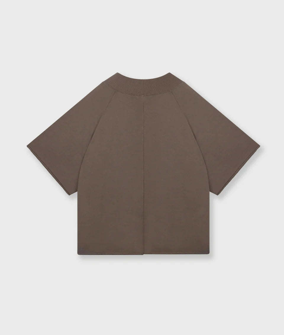 10DAYS AMSTERDAM Shortsleeve Sweater V-Neck Moonrock