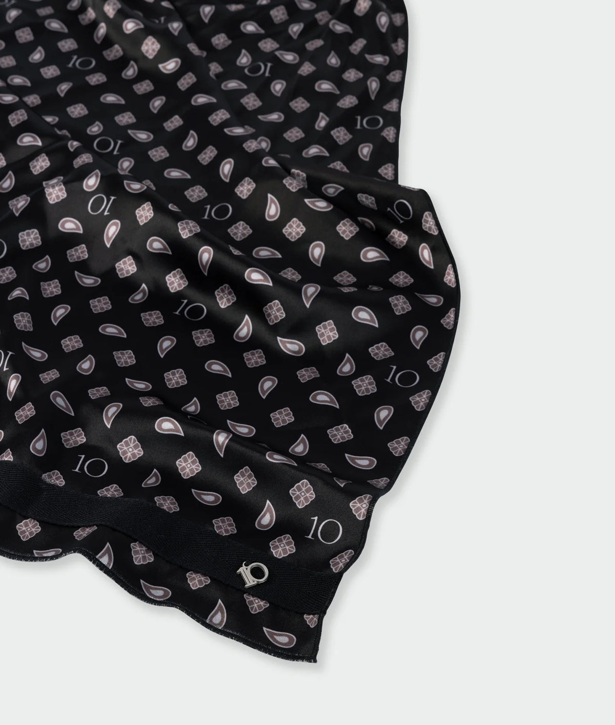 10DAYS AMSTERDAM Paisley Schal Black
