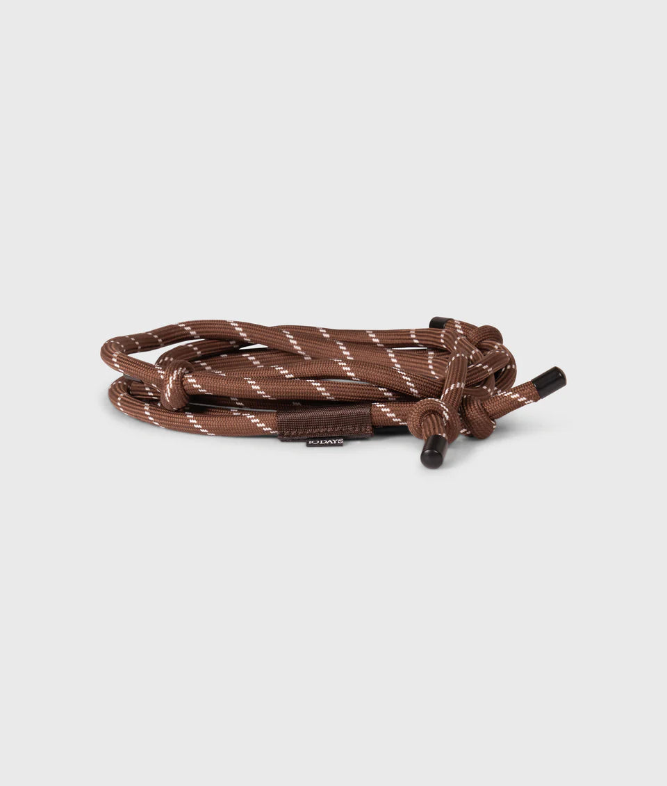 10DAYS AMSTERDAM Cord Belt Dark Truffle