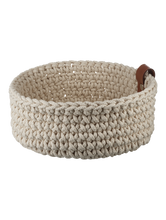 Lade das Bild in den Galerie-Viewer, ASA SELECTION Häkelkorb Ecru in 3 Größen