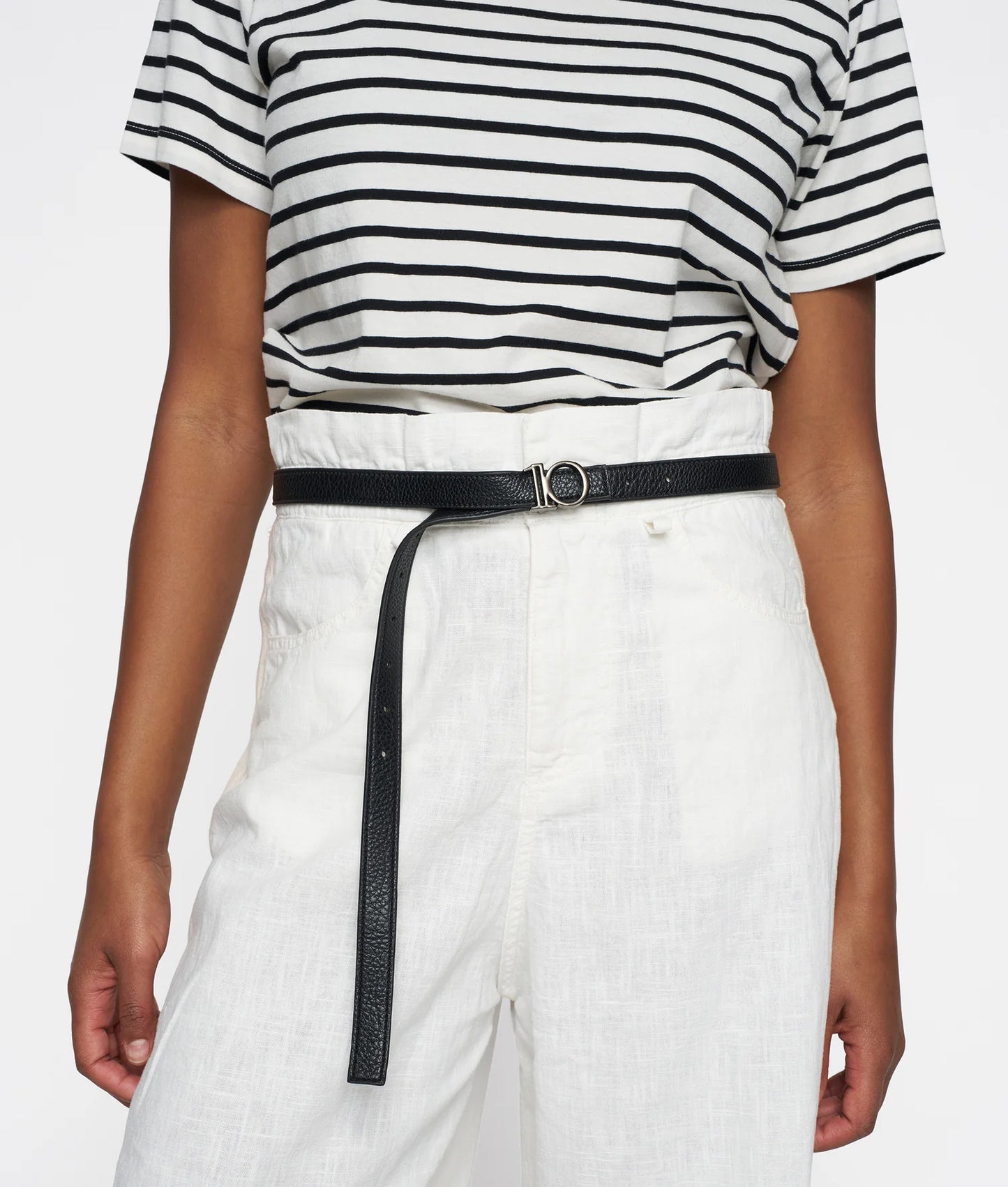 10DAYS AMSTERDAM Monogram Belt Black/ Black