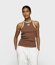 Lade das Bild in den Galerie-Viewer, 10DAYS AMSTERDAM Tank Top Rib Kontrast Truffle