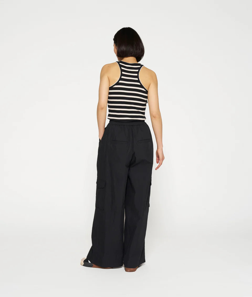 10 DAYS AMSTERDAM Tank Rip Top Stripes black/light natural