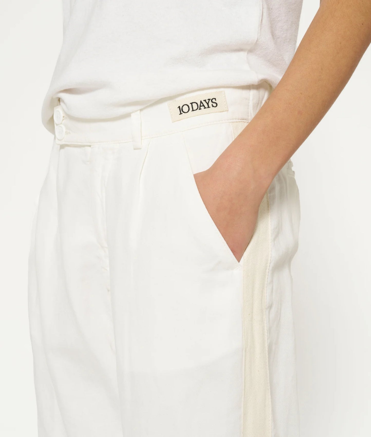 10 DAYS AMSTERDAM Pants Twill Ecru