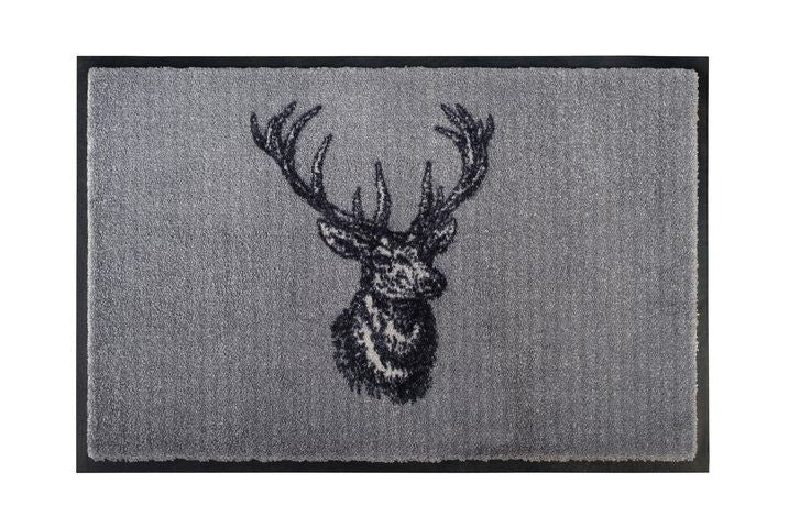 GIFT COMPANY Washables Fussmatte Hirsch grau