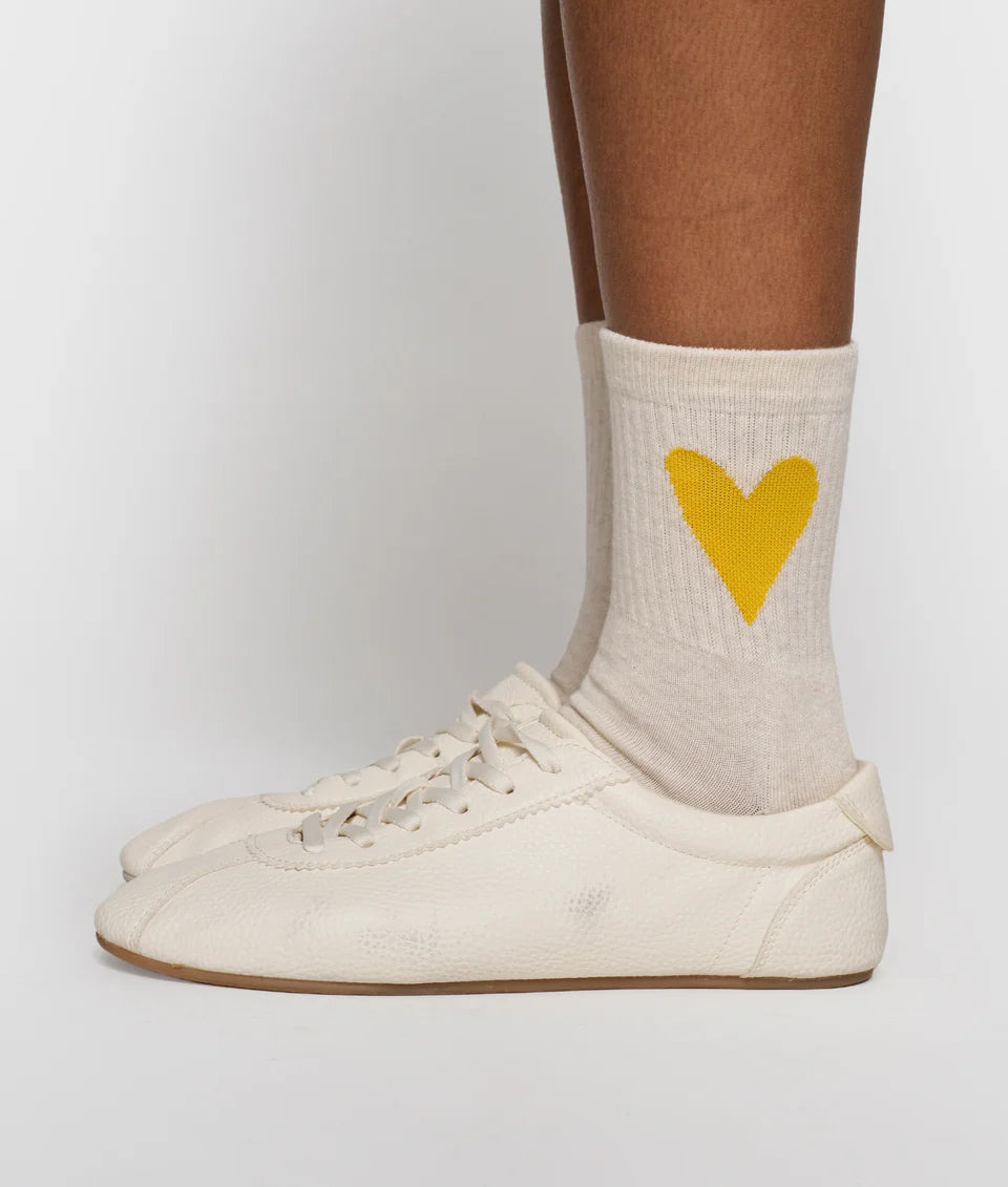 10DAYS AMSTERDAM Socks Heart Soft White Melee