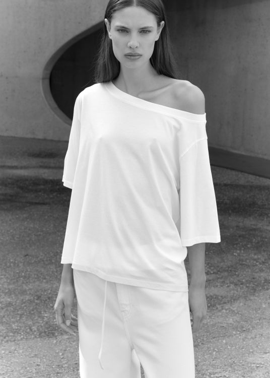 CLUB L'AVENIR Offsholdershirt Helena'CL Summer White