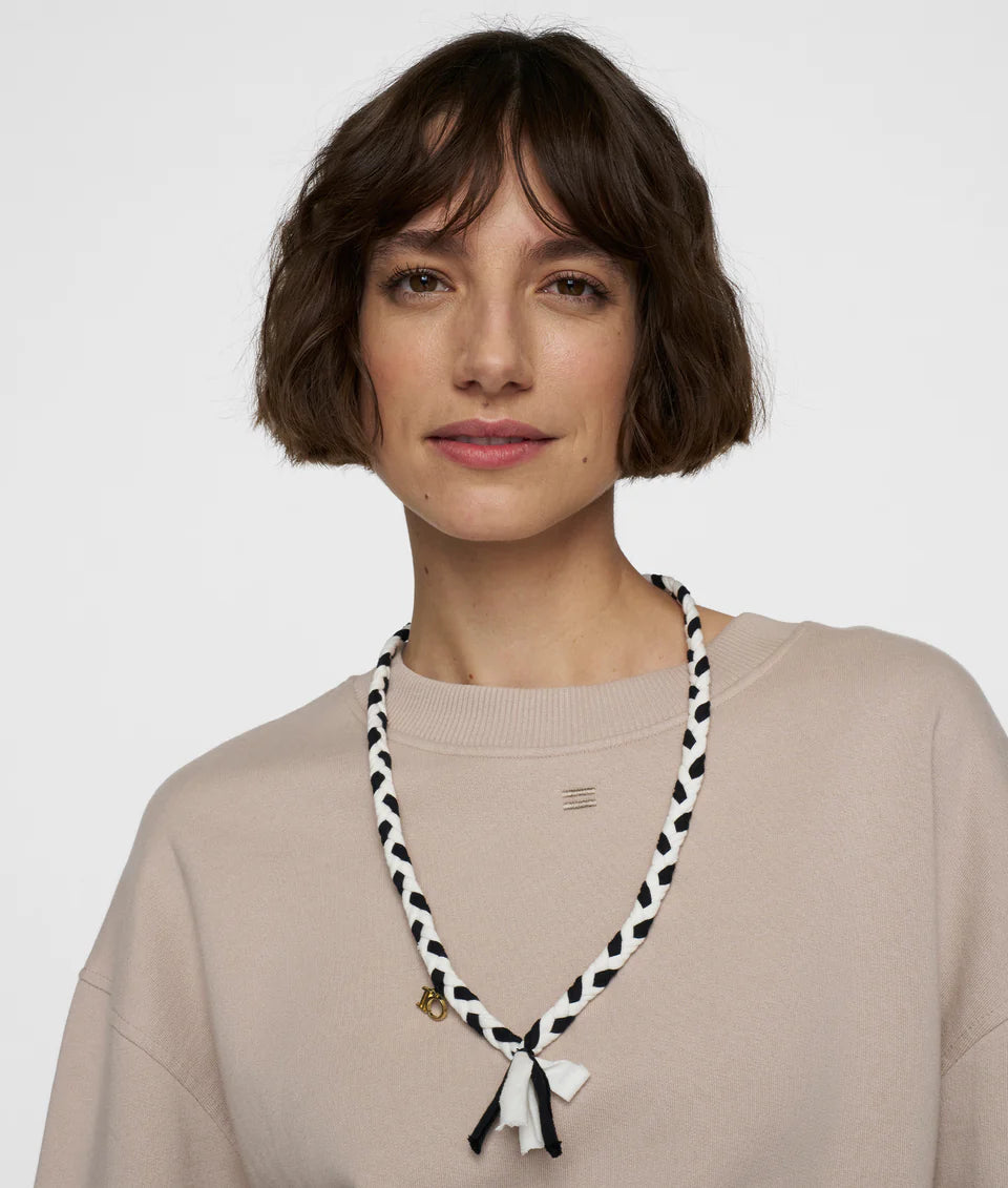 10DAYS AMSTERDAM Braided Necklace Black
