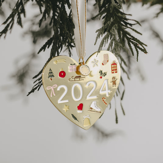 EULENSCHNITT Baumschmuck Herz 2024