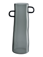 Lade das Bild in den Galerie-Viewer, ASA SELECTION Glasvase Rayu grau in 2 Größen