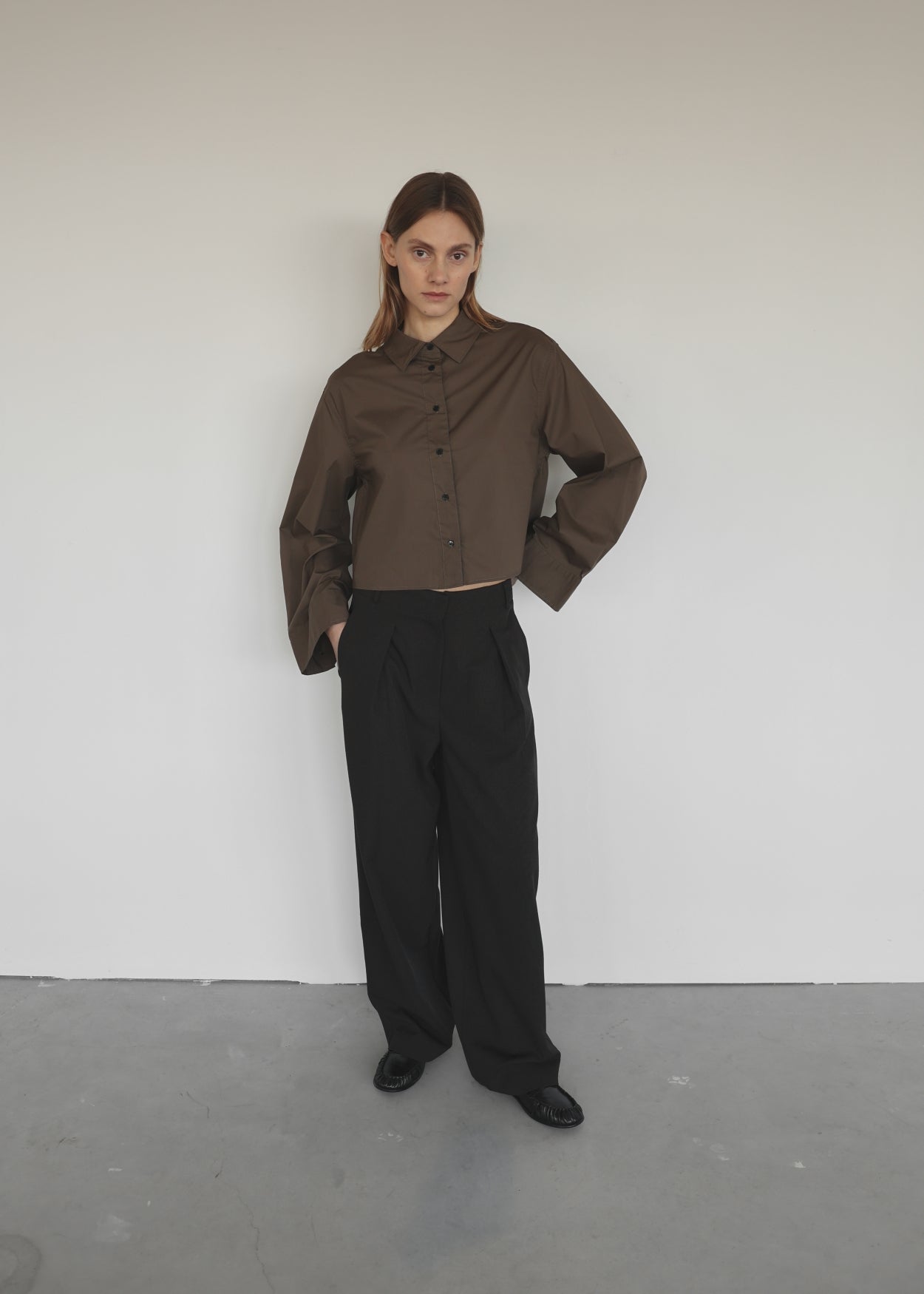 CLUB L'AVENIR Bluse Miyo'CL - Walnut