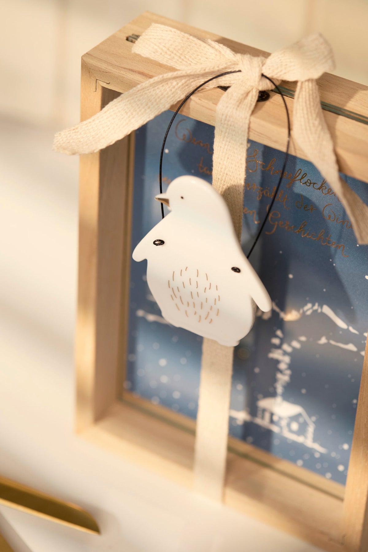 RAEDER DESIGN Wintertier Anhänger Pinguin