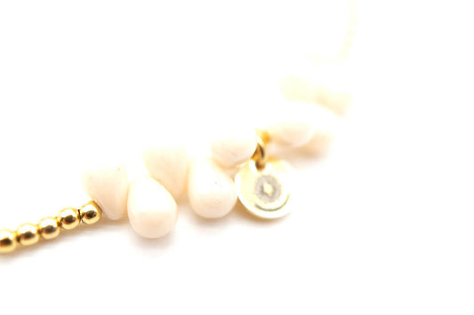 SCHMÜCKSTÜCK Armband Drops White Rose