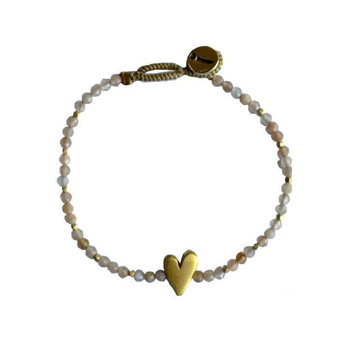 IBU JEWELS Armband Lulu Rosie Sunstone AE02