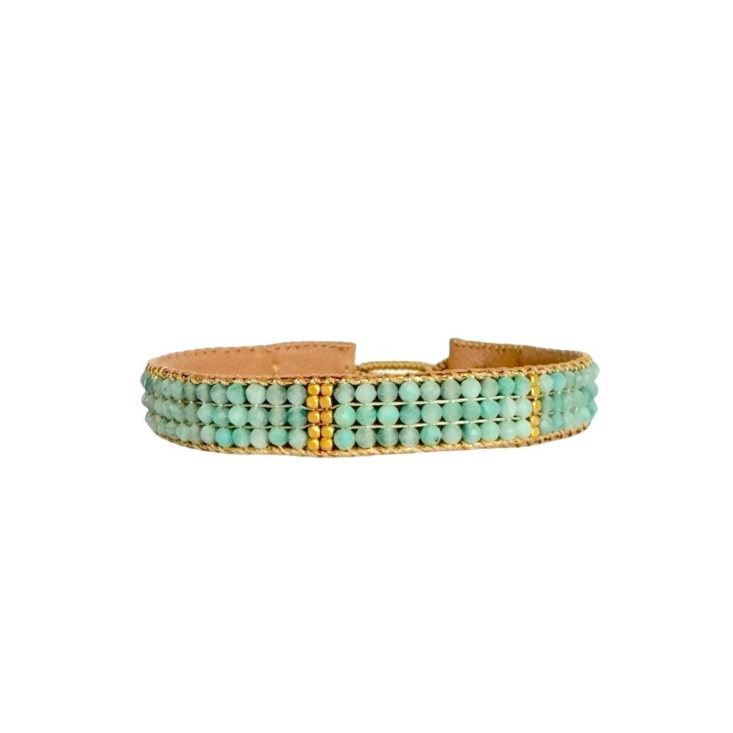 IBU JEWELS Armband Nina Amazonit AP01