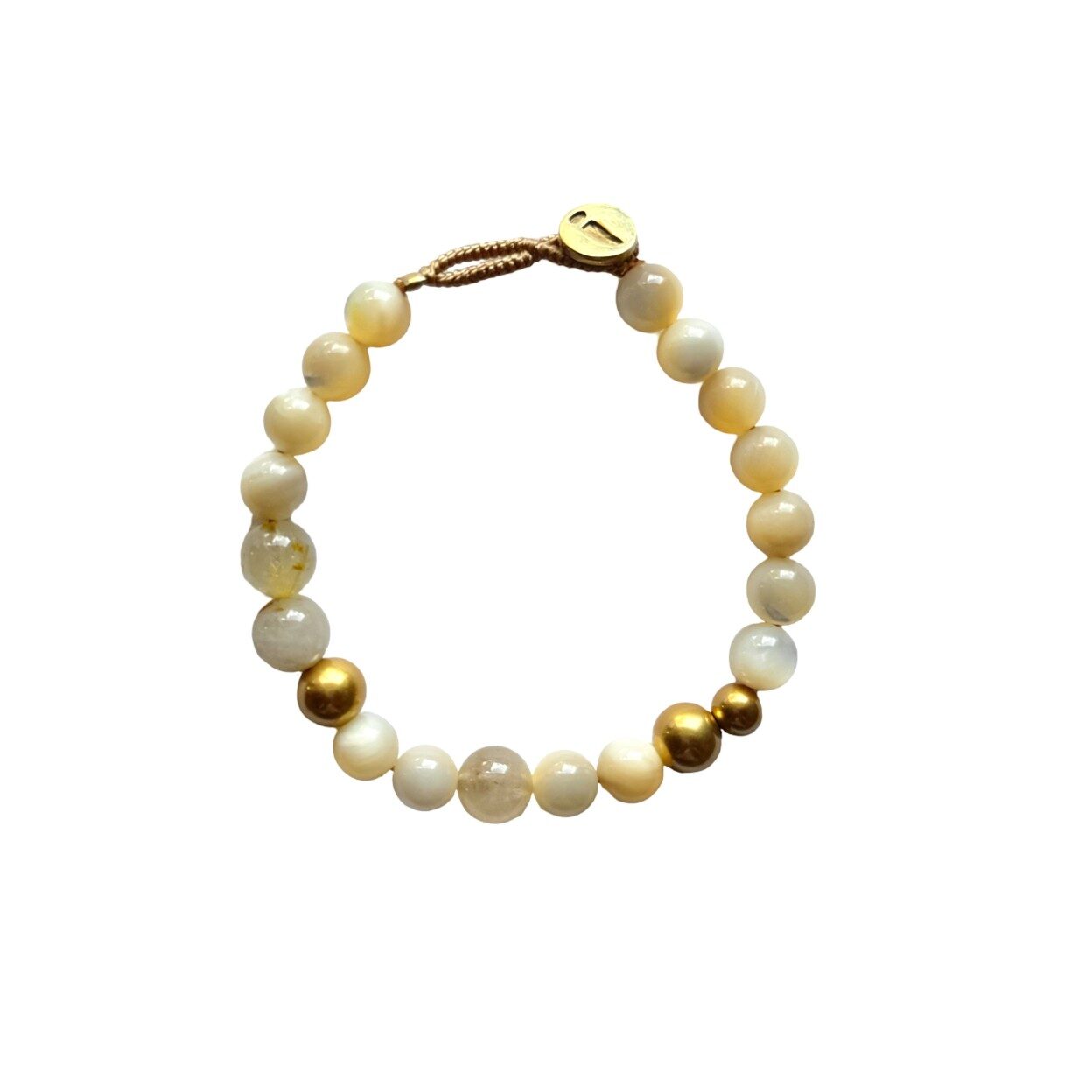 IBU JEWELS Armband Big Bo Mixed White BOB-I