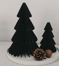 Lade das Bild in den Galerie-Viewer, EULENSCHNITT Papiertannen 2-er Set schwarz