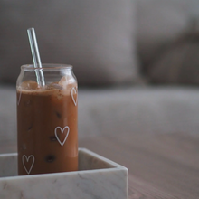 Lade das Bild in den Galerie-Viewer, EULENSCHNITT Hohes Trinkglas Herzen