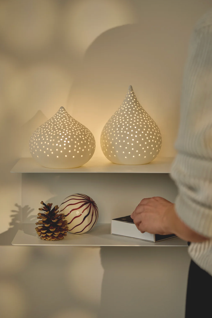 RAEDER DESIGN Teelichthalter Wassertropfen