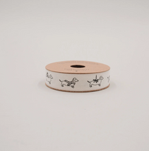 Lade das Bild in den Galerie-Viewer, EULENSCHNITT Geschenkband Weihnachtsdackel