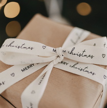 Lade das Bild in den Galerie-Viewer, EULENSCHNITT Geschenkband Merry Christmas