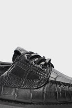 Lade das Bild in den Galerie-Viewer, COPENHAGEN STUDIOS Bootsschuhe CPH616 Croco Leather Black