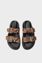 Lade das Bild in den Galerie-Viewer, COPENHAGEN STUDIOS Sandale CPH701 Snake Brown